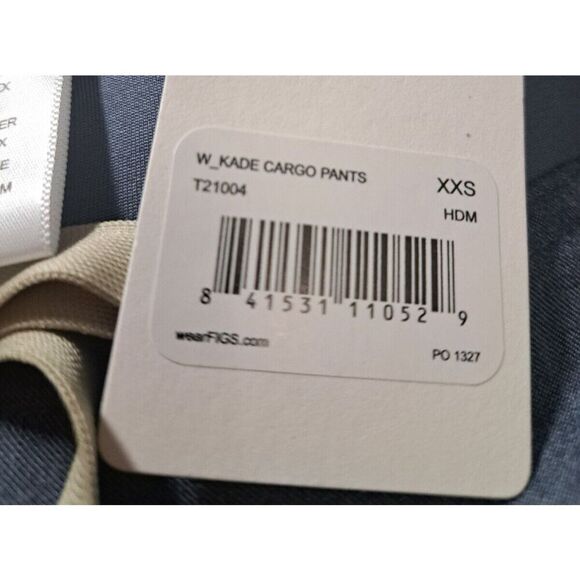 FIGS Scrubs Pants Cargo Size 2X-Small Blue Heather Denim - Picture 10 of 11